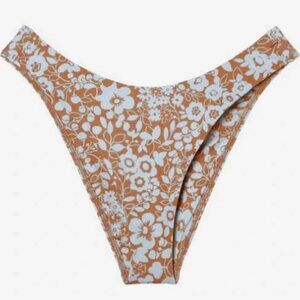 Everlane The Thigh-High Bikini Swim Bottom S High Waist Cheeky Cut